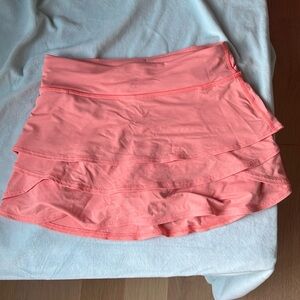 Athleta Girl Swing Skort Coral Color size 10 excellent condition